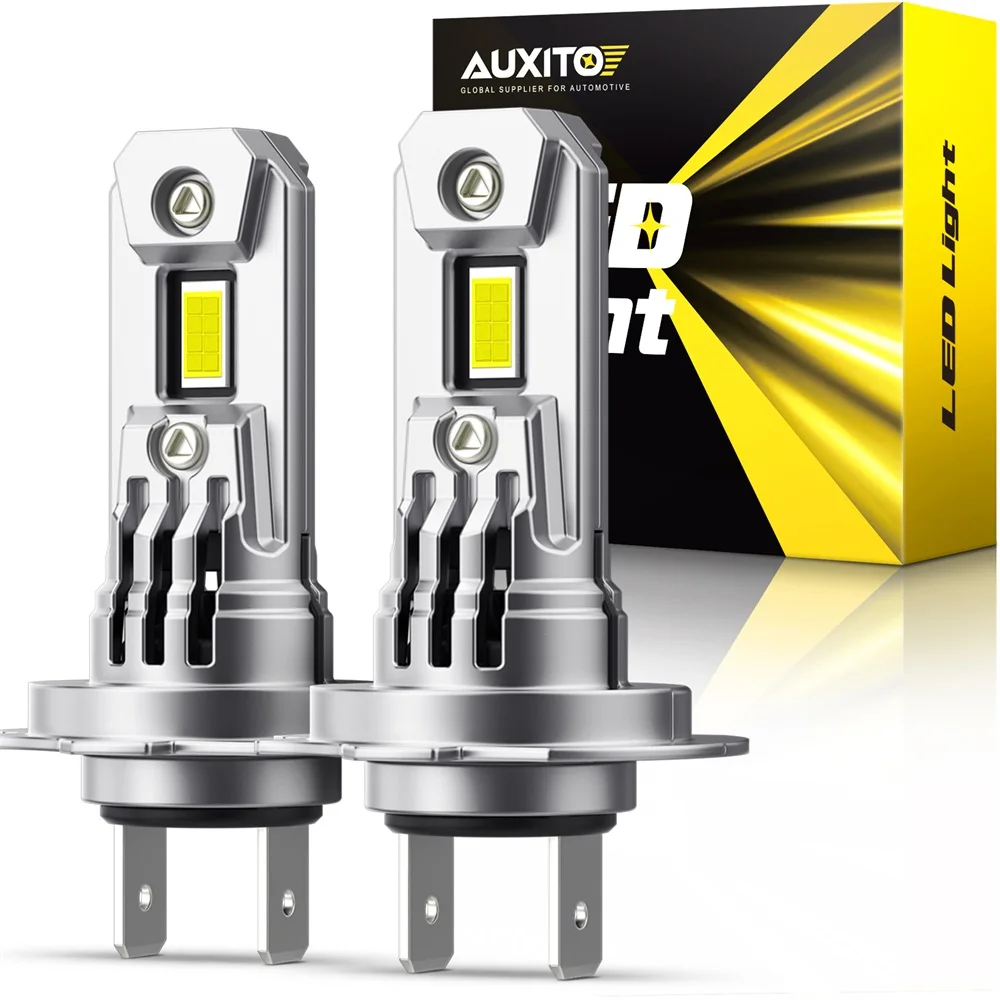 

AUXITO 2x Canbus H7 LED Lights for High Power Car Headlight Bulb With Fan Mini H7 Turbo LED Automotive Headlamp 12V 100W 20000LM