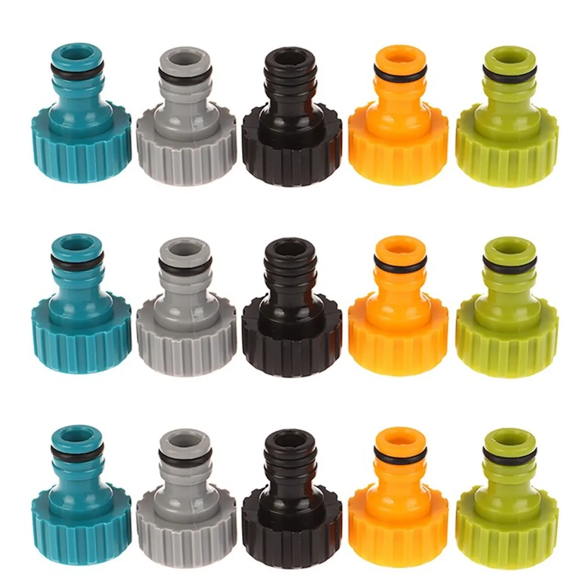 5Colors Household Plastic Hose Connector 3/4'' Garden Hose Quick Adapter Fittings Gardening Car Washing Watering Tool