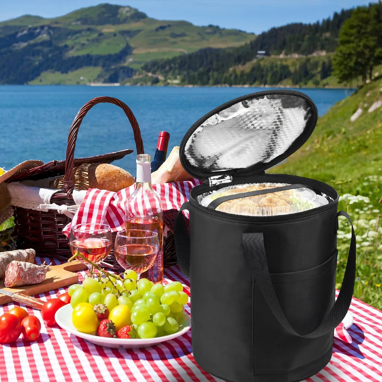 حقيبة تبريد معزولة حقيبة يد معزولة محمولة لصيد الأسماك في الهواء الطلق