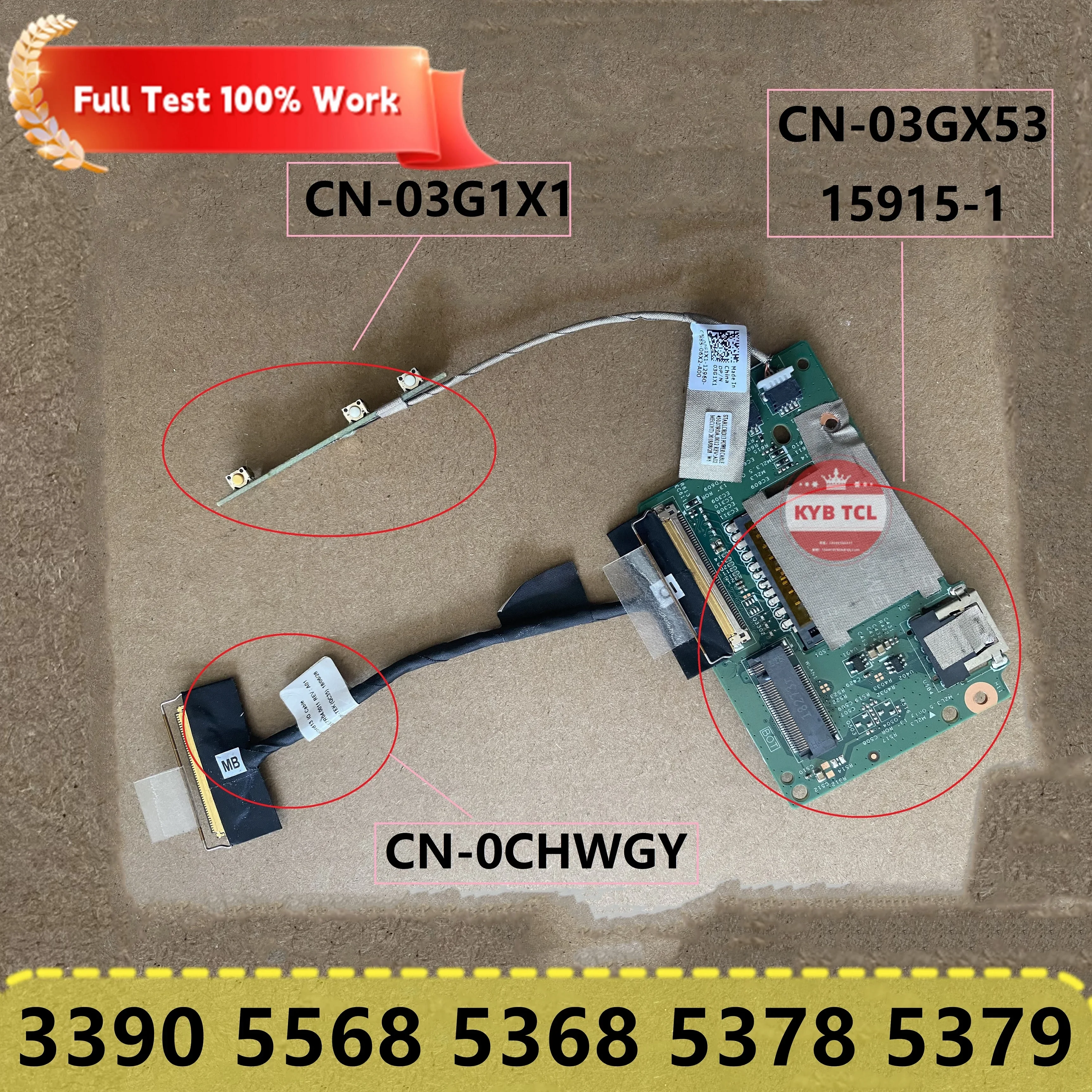 Laptop USB SD IO Button Board Or Cable Or switchboard For Dell Inspiron 13 5378 P69G 3390 5568 5368 5379 03G1X1 03GX53 0CHWGY