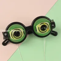 Funny Glasses Party Eyewear Props for Adult Kids Crazy Blink Big Frog Eye Plastic Toy Accessories for Christmas Halloween Gifts