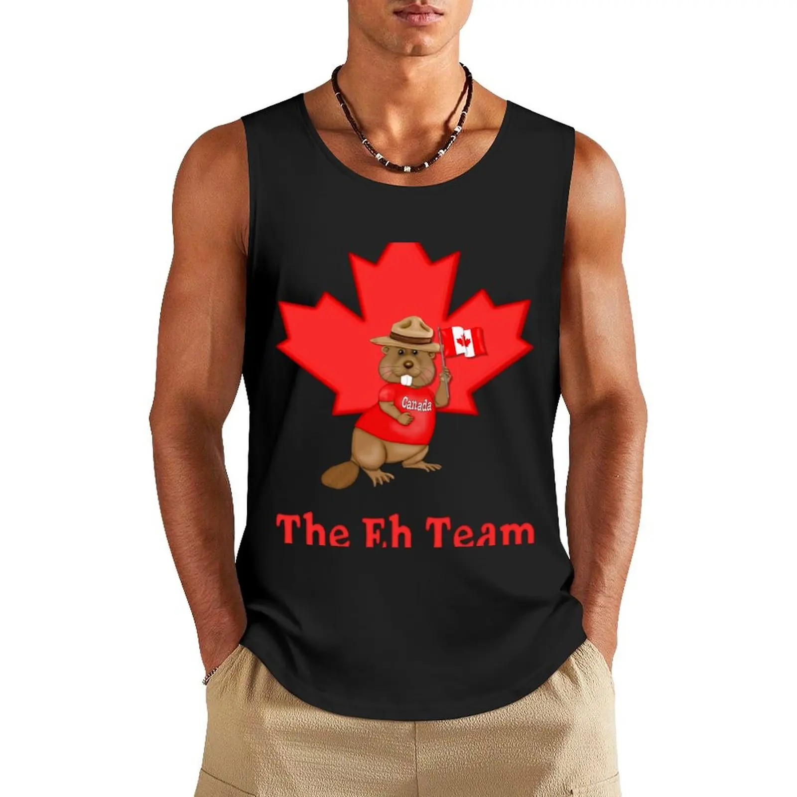 

Eh Team Tank Top t-shirt Men's Men's sleeveless gym shirts Gym man Men's summer clothes 2024