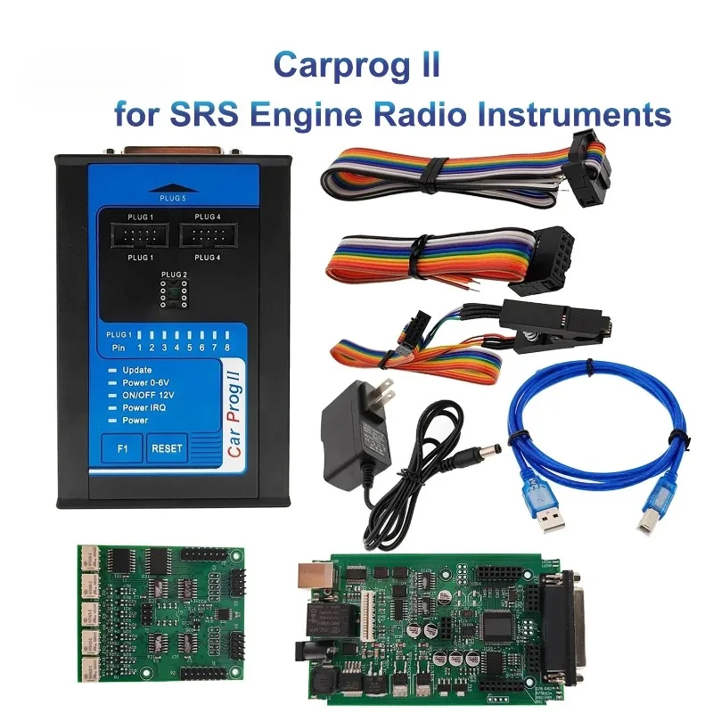 Carprog 2 Car Prog II Car Prog2 V8.28 ECU Chip Tuning Programer Reset Crash Data Immo Off Read Save Dataflash Radio Instruments