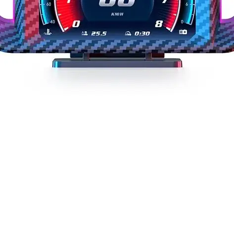 P26 Car Head Up Display OBD+GPS Dual System Multi-function Full LCD Instrument with Tester Alarm Over Speed Reminder