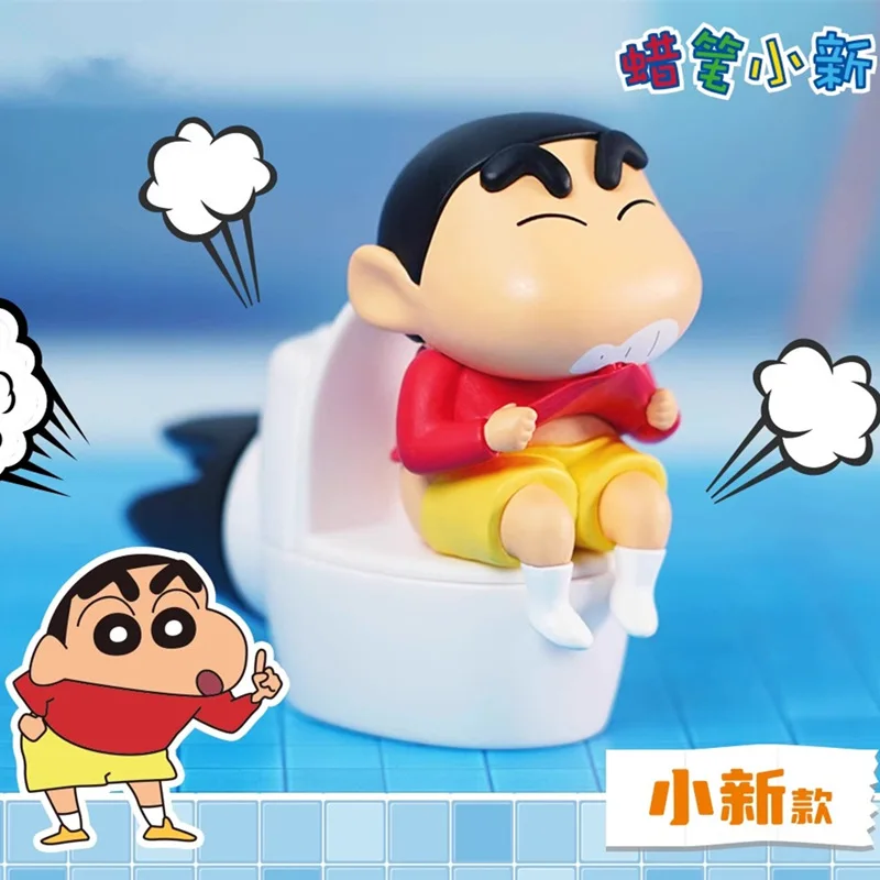 Crayon Shin-Chan Anime Figures Ornament Car Air Diffuser Car Doll Gift Cartoon Peripheral Decor Handmade Model Kids Toy Gift