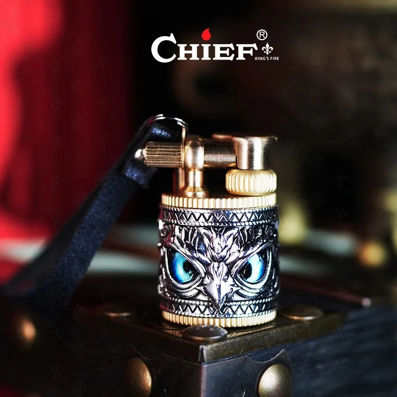 CHIEF 212 Armor Little Fatty Eagle Eye Fuel Lighter Small Portable Retro Creative Men's Pendant Gift Oil Machine