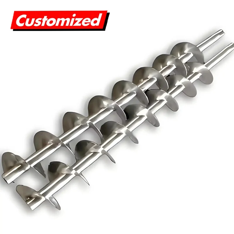 High-Strength Segmented Stainless Steel Spiral Conveyor Blade Shaft