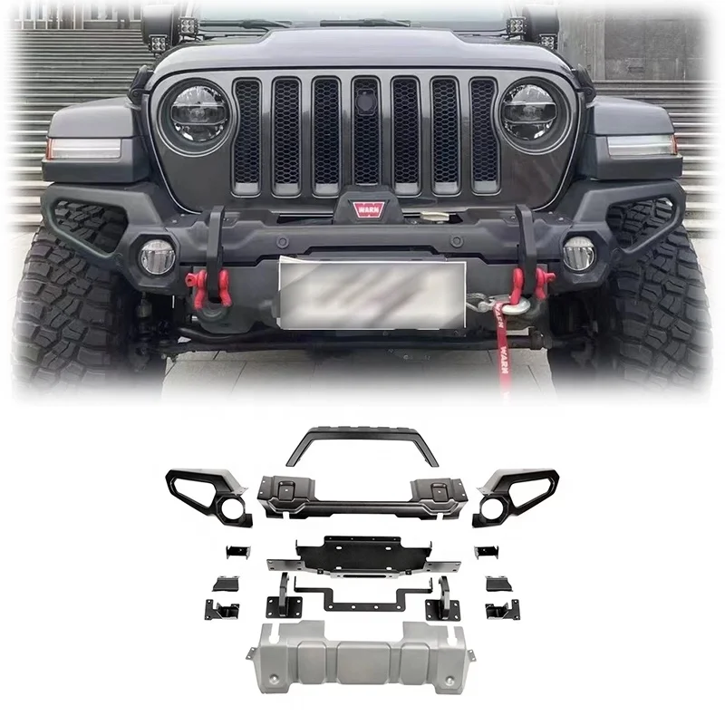 

XDS Sell Like Hot Cakes RR Steel Material Front Bumper For Wrangler JL 2018+ Car Bumper
