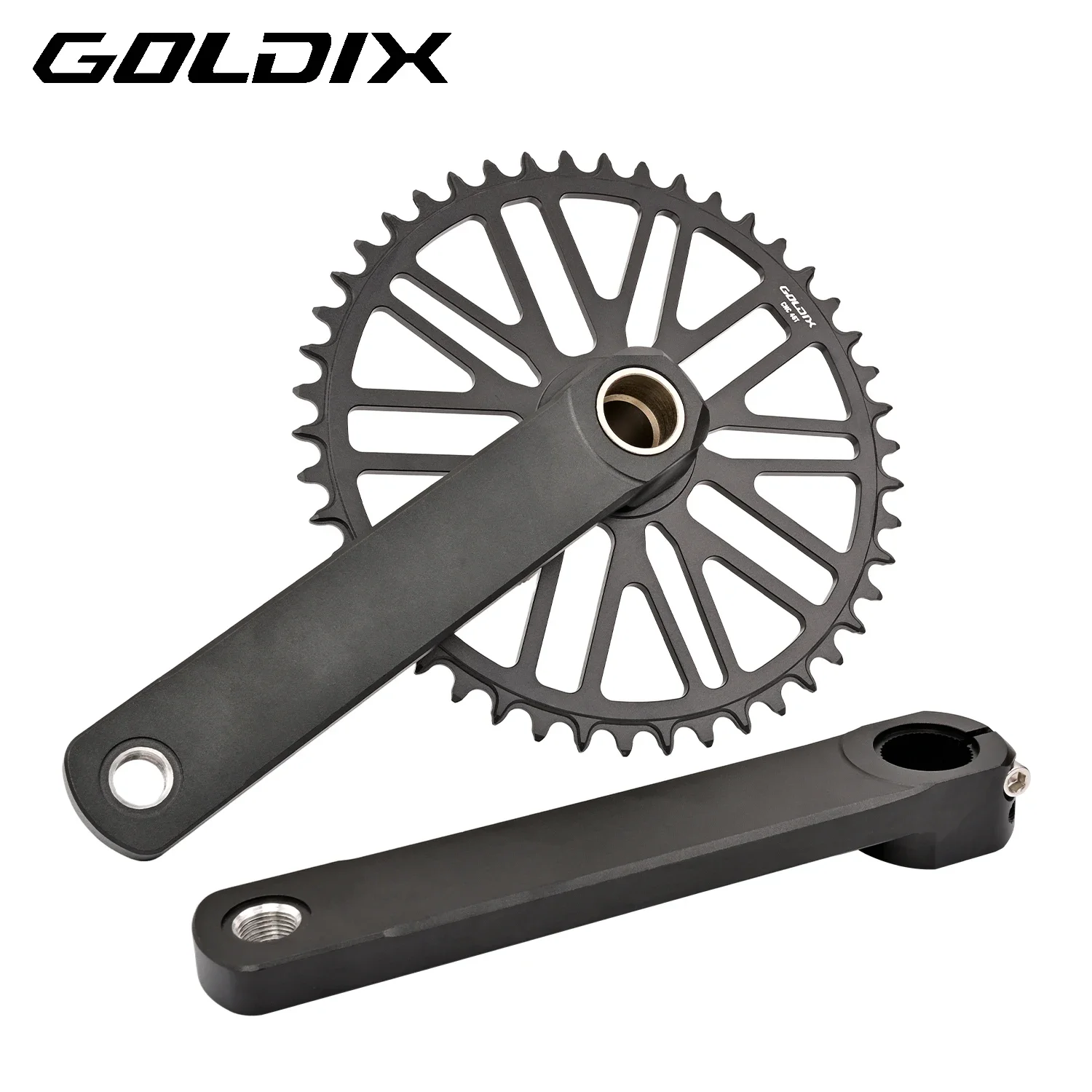GOLDIX Road Bike Crankset 165/170/172.5/175mm Length Aluminum Alloy Forged Bicycle Crank Single Speed Narrow wide Chainring Road