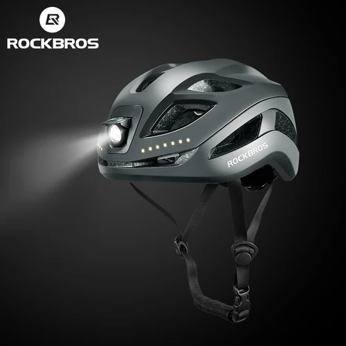 Imagen 1 del producto ROCKBROS-casco de ciclismo con faro para bicicleta, ultraligero, con carga tipo C, ligero, deportivo, de seguridad, para bicicleta de montaña, para hombres y mujeres