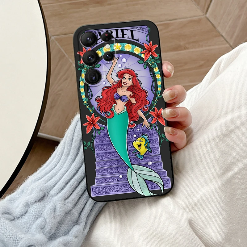 Disney Princess Alice For Samsung Galaxy S24 S23 S22 S21 S20 FE S10 S10E Plus Ultra Pro Lite 5G Black Cover Phone Case