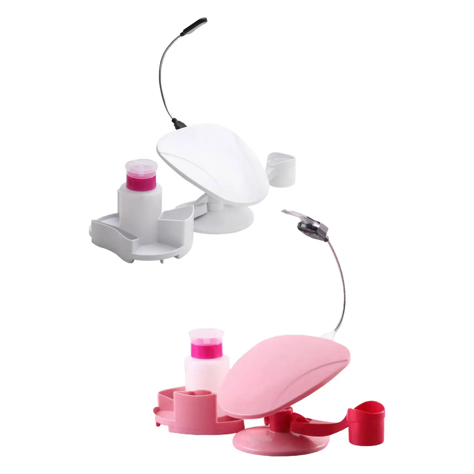 Soporte para esmalte de uñas con reposabrazos, soporte para accesorios, herramienta de maquillaje, reposamanos ajustable Universal para accesorios de manicura de salón