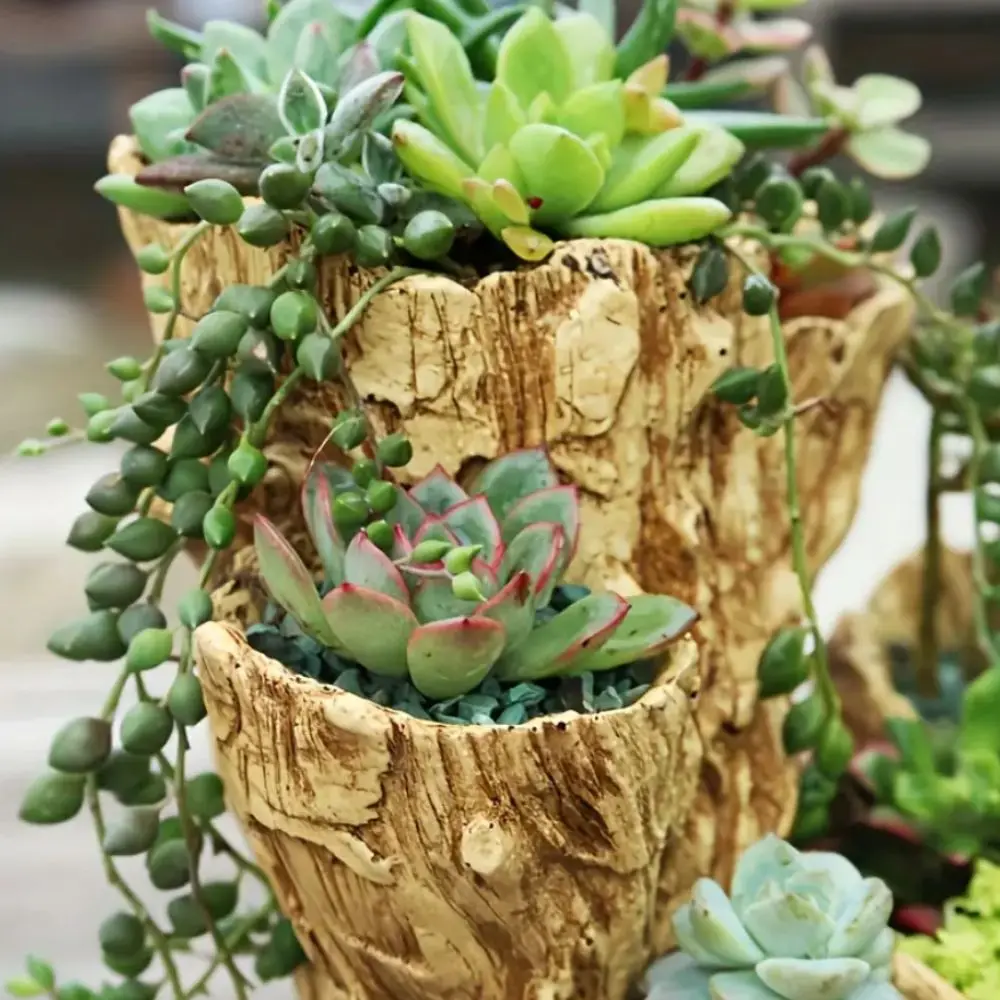 Retro Resin Planter 3