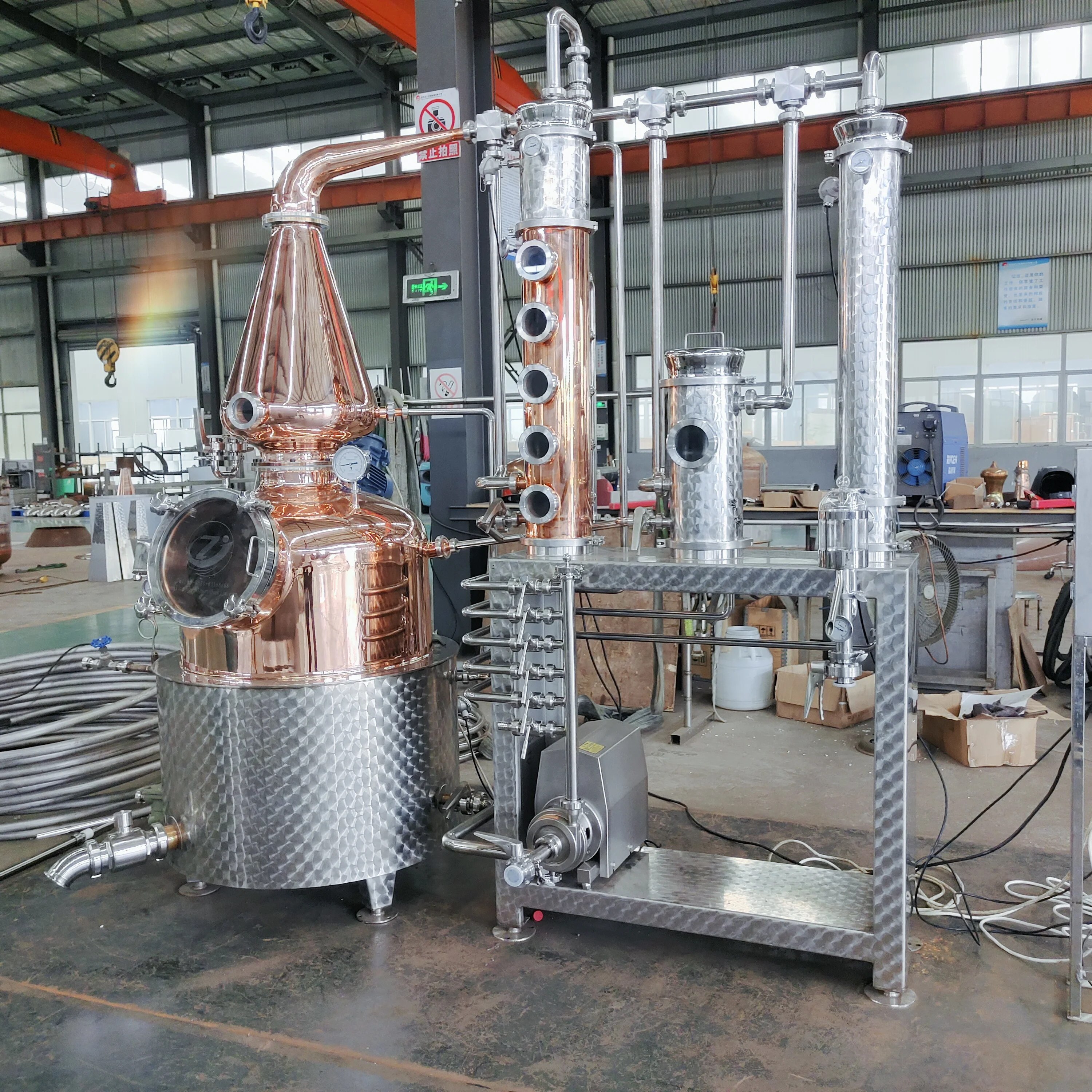 Alembic Pot Still Rose Steam Vodka Copper Alcohol Distilling Distiller Distillation Machine Device For Whiskey Essential Oil