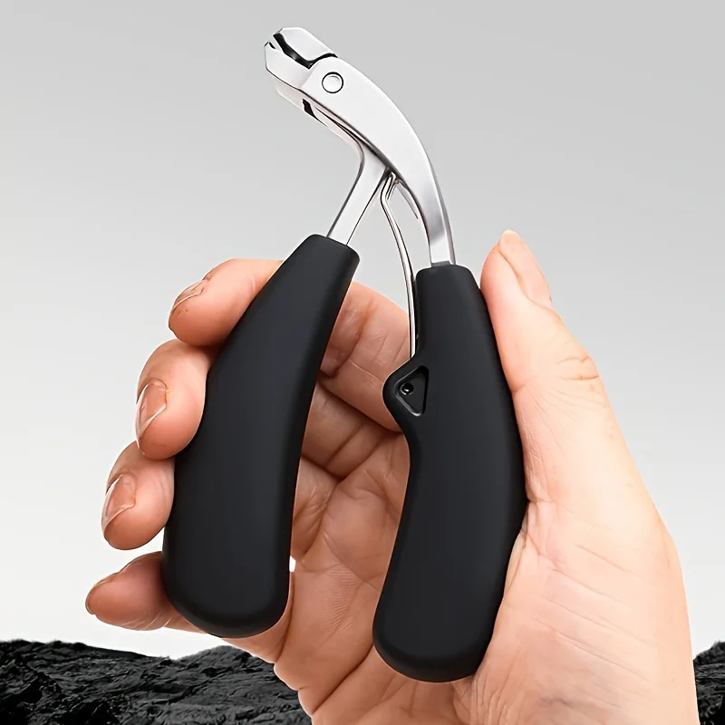 Wide Opening Angled Nail Clipper Stainless Steel Heavy Duty Ingrown Toenail Trimmer Manicure Pedicure Cutting Tool