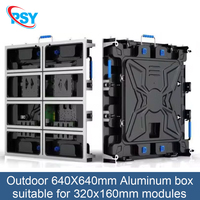 640X640mm LED Outdoor Indoor aluminum Box Empty Cabinet Without Module Suitable For P10 P8 P6 P5 P4 320x160mm Full Color Screen