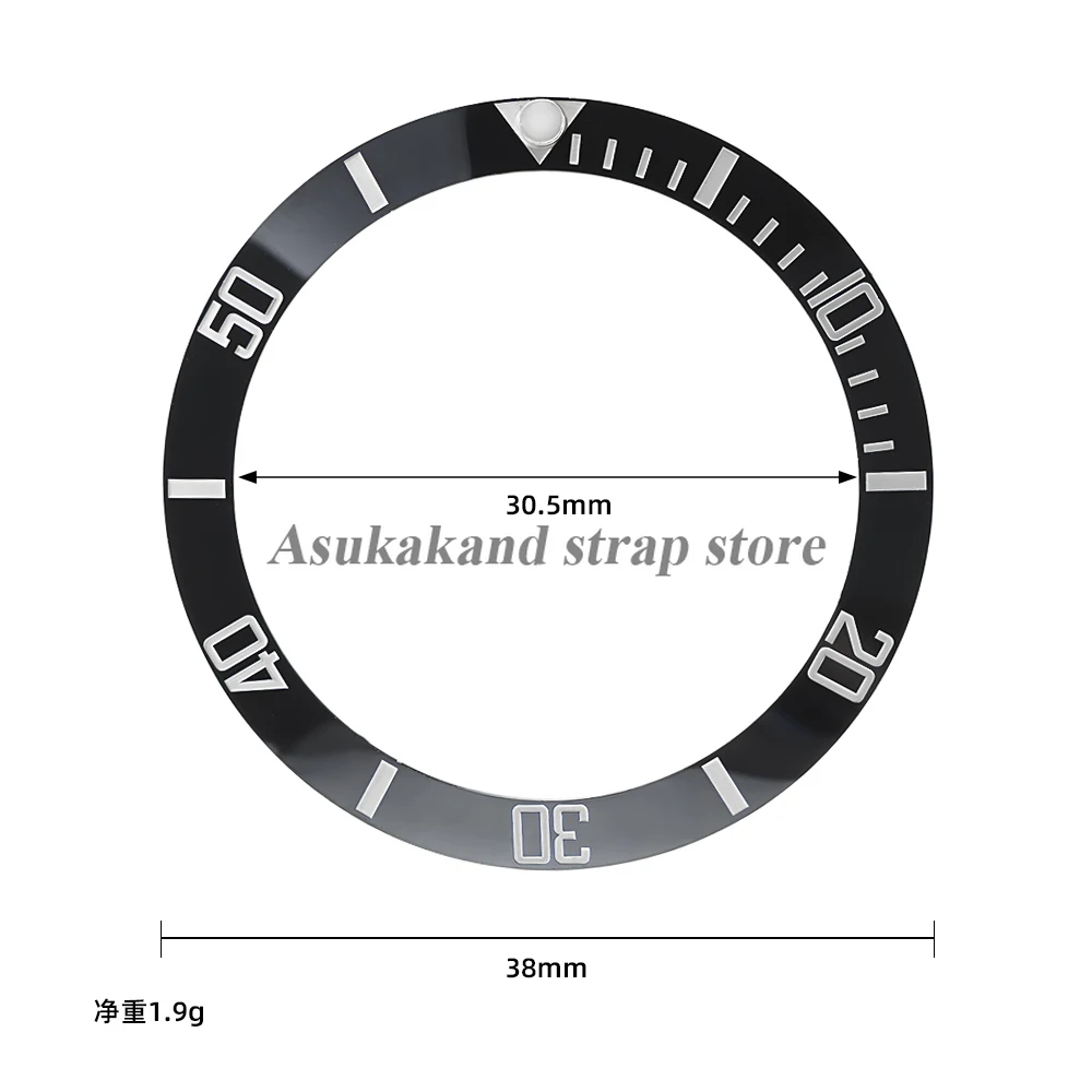 38 مللي متر سبائك السيراميك ساعة الحافة إدراج حلقة المنحدر ل رولكس صالح 40 مللي متر ساعة حافظة NH35 NH34 GMT الغوص الرجال ساعة جزء الملحقات