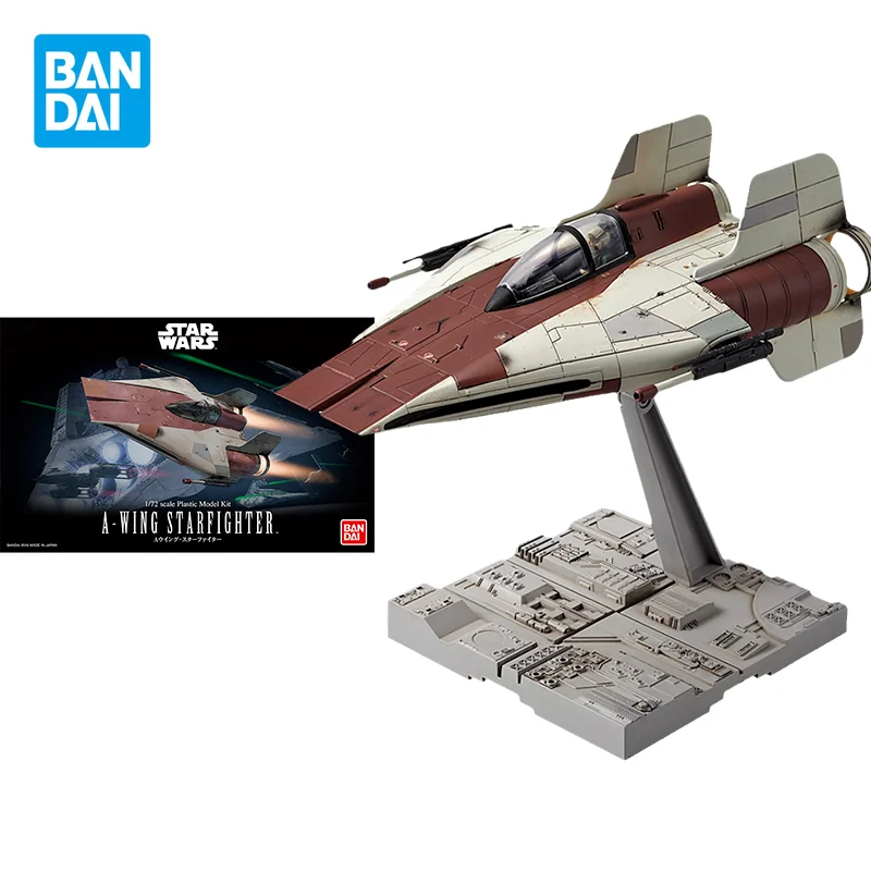 

Bandai Original Star Wars Movie Anime A-WING STARFIGHTER Action Figure Assembly Model Toys Collectible Model Gifts for Children