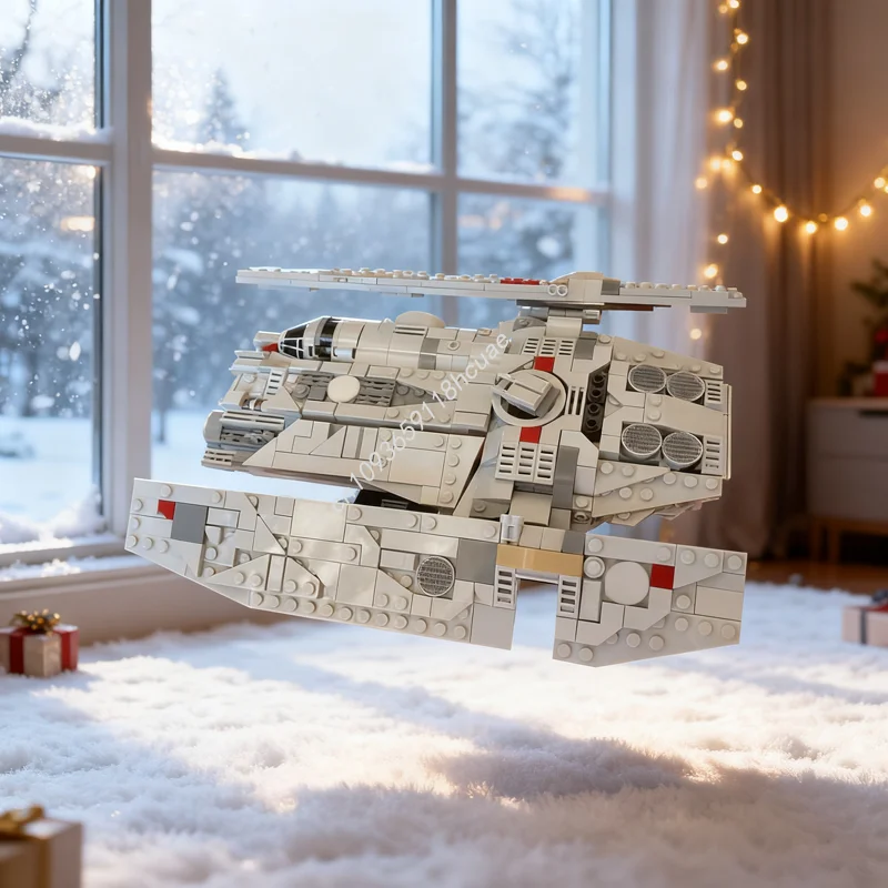 

641 шт. MOC Luthen S Fondor Hullcraft, масштаб миди, модель, строительные блоки, рождественские подарки, архитектурные игрушки, сделай сам, образовательный кирпич для детей