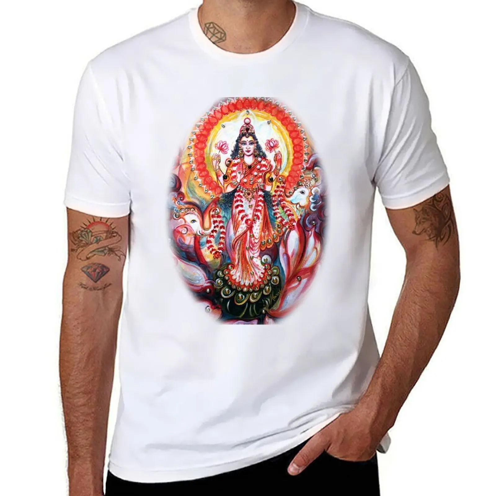 

Lakshmi blessings T-Shirt t shirts for man cotton funny man t shirt luxury T-Shirt
