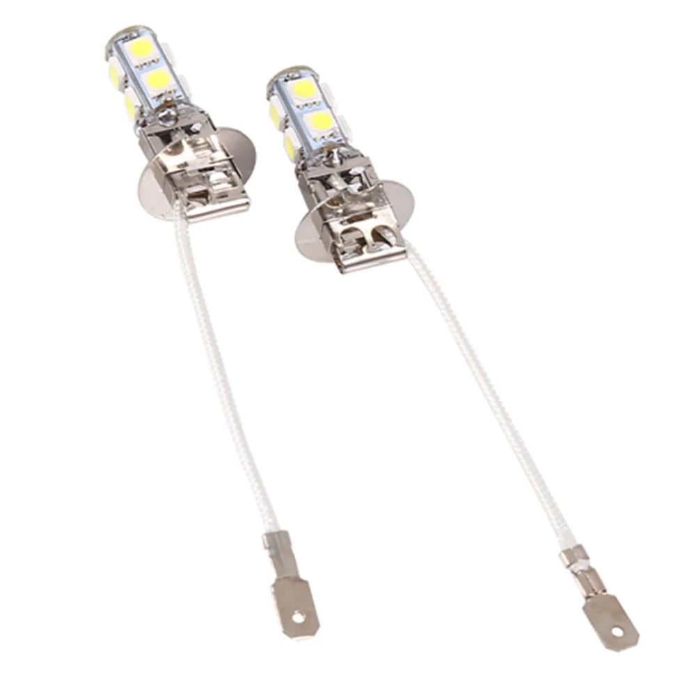 DC12V LED Fog Light Bulbs 6500K Color Temperature 5050 SMD LED Auto LED Bulbs White Light 9 SMD Chips Car Fog Light Lamp