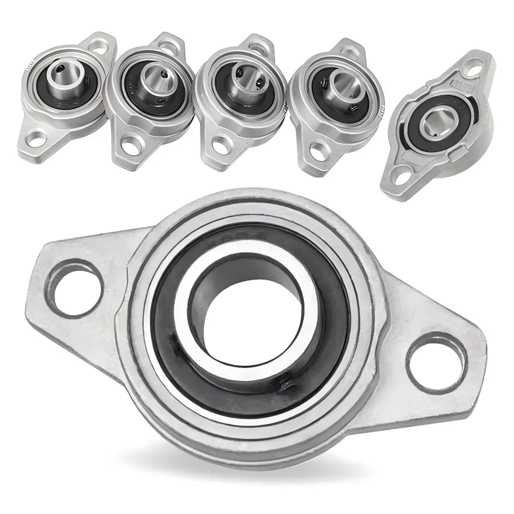 1pcs Kfl Series Zinc Alloy Self Aligning Housing Flange Pillow Block Bearing Housing Supports Bore 8/10/12/15/17/20/25/30/35mm