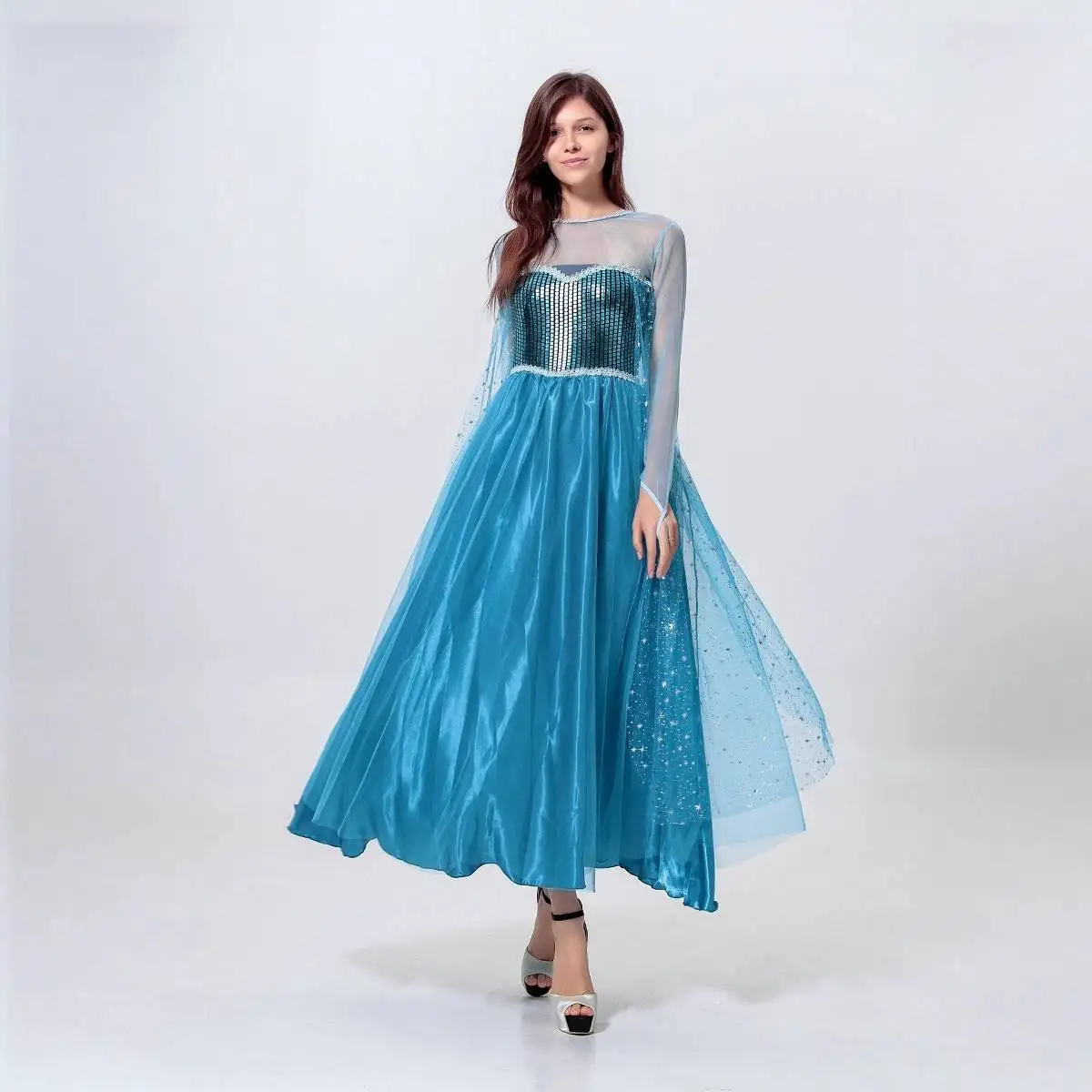 

Синий косплей Dr, Хэллоуин, сценический костюм для взрослых, Эльза, принц, тема, одежда для пар, традиционная женская одежда Hanfu...