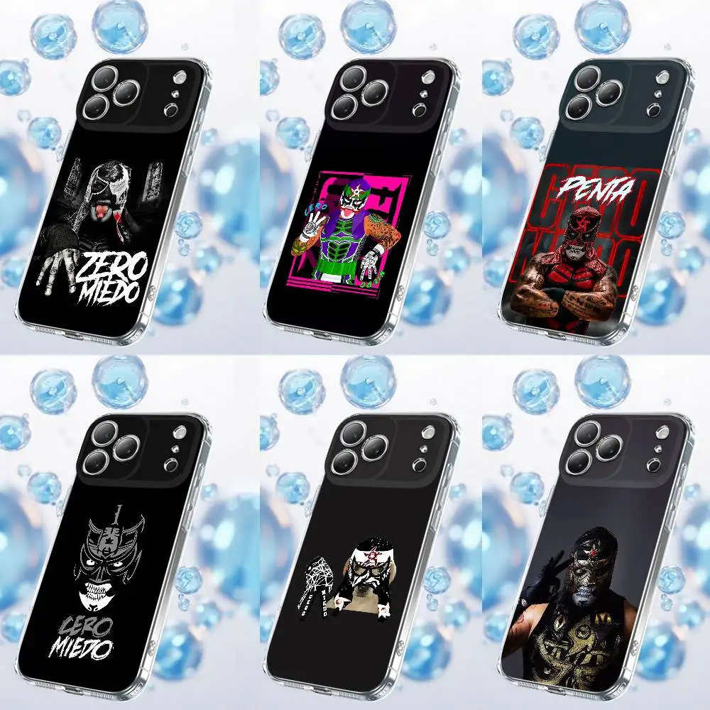 P-Penta Zero Miedo Phone Case For iPhone 17,16,15,14,13,12,11 Plus,Pro,Max,Plus,E,SE4,Air,Mini Transparent