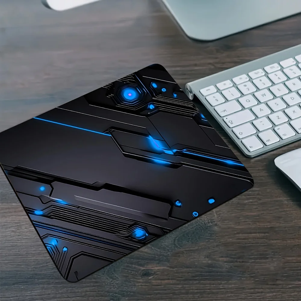 

Non-Slip Rubber Mouse Pad Metallic Line Drawing Desk Mat Office Gaming Gaming Setup Mouse Pads Tech Accessory Desktop Mats