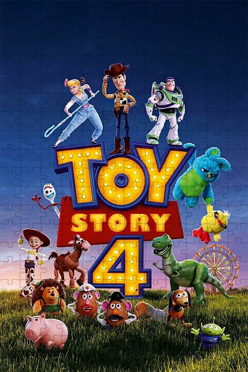 Toy Story 4 puzzle montujące zdjęcia 1000 sztuk puzzli Disney zabawki z kreskówek dla dzieci edukacyjne prezenty DIY