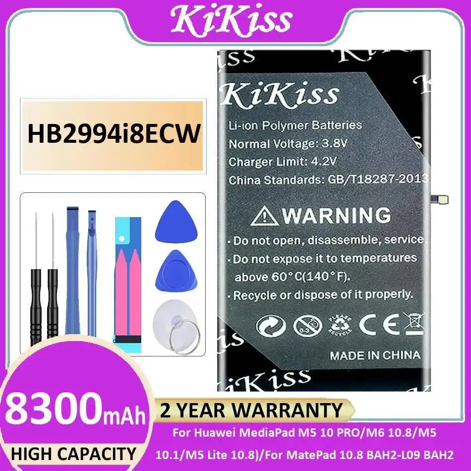 

Аккумулятор Hb2994i8ecw 8300 мАч для Huawei Mediapad M5 10 Pro M6 10,8 10,1 Lite Matepad BAH2-L09 BAH2