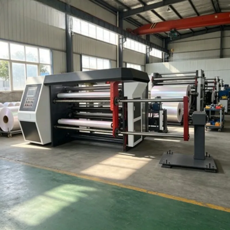 Slitter Rewinder Machine for Paper Roll Film Roll Self Adhesive Label Sticker with Slitting Rewinding Equipment  