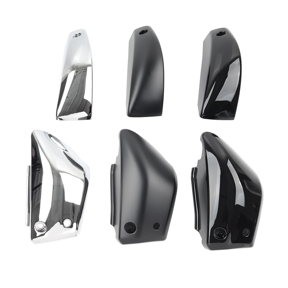 1 Pair Battery Side Panel Cover Fairing ABS Chrome/Black For Yamaha V-Star 950 XVS950 2009-2015 For XVS950CT Tourer 2009-2017