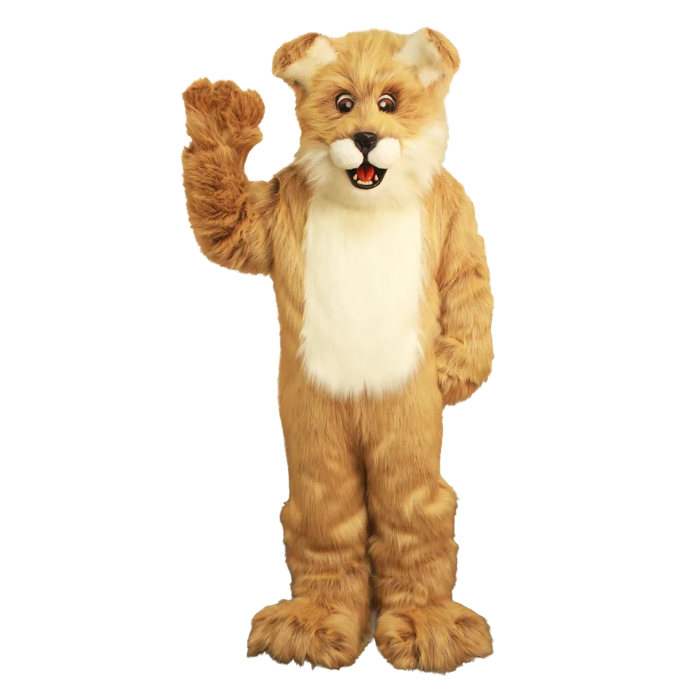 Light Brown Fido Dog Mascot Costume Adult Size Cartoon Character Mascotte Outfit Suit Fancy Dress Party SW684