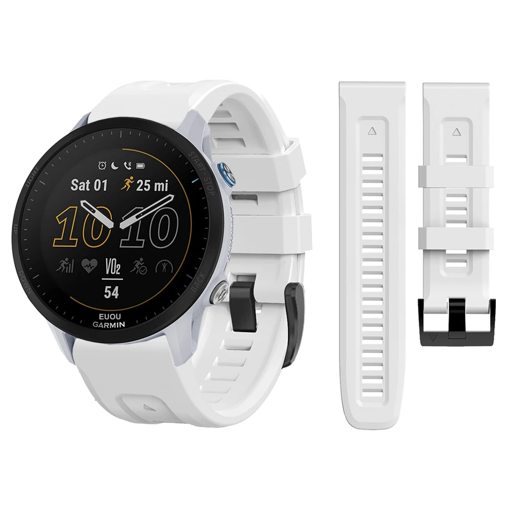 สายรัดข้อมือสำหรับ Garmin Fenix 5x Forerunner 955 22ซิลิโคน26มม.สำหรับ Garmin Descent G1/TACTIX DELTA สร้อยข้อมือ