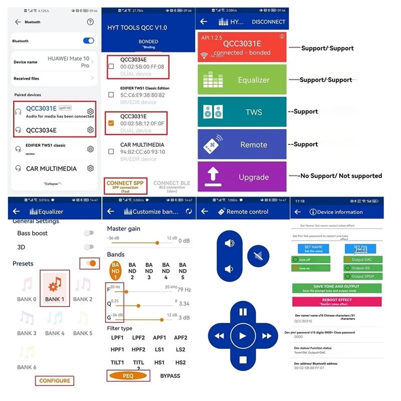 【B74A】QCC3034 Bluetooth 5.1 Стерео аудио модуль + антенна DC3.6-5.5V APTXHD Аналоговый выход без потерь SBC/AAC/APTX/APTXHD