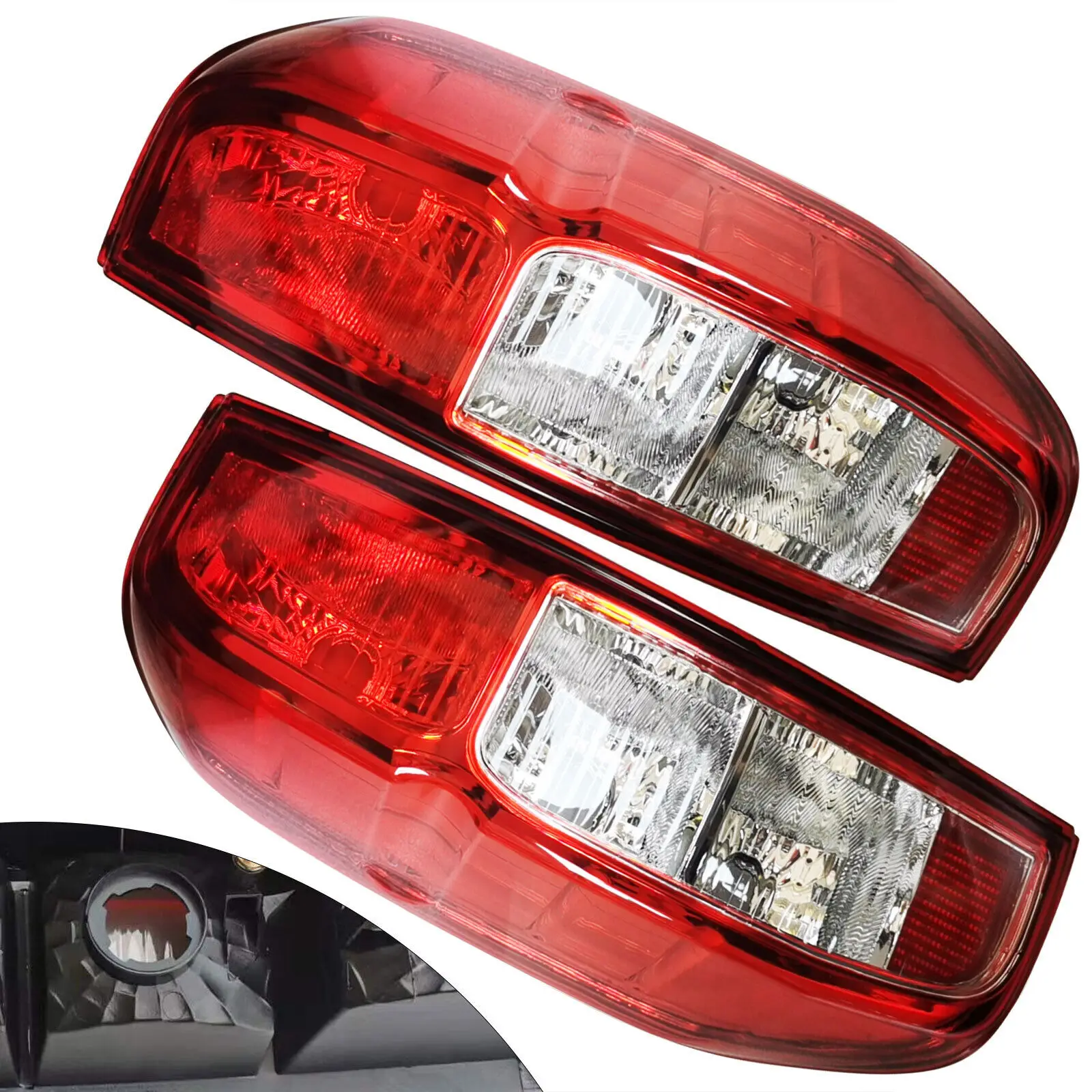 Pair Rear Lights Left + Right Red Brake Tail Lamps For 2005-2015 Nissan Frontier