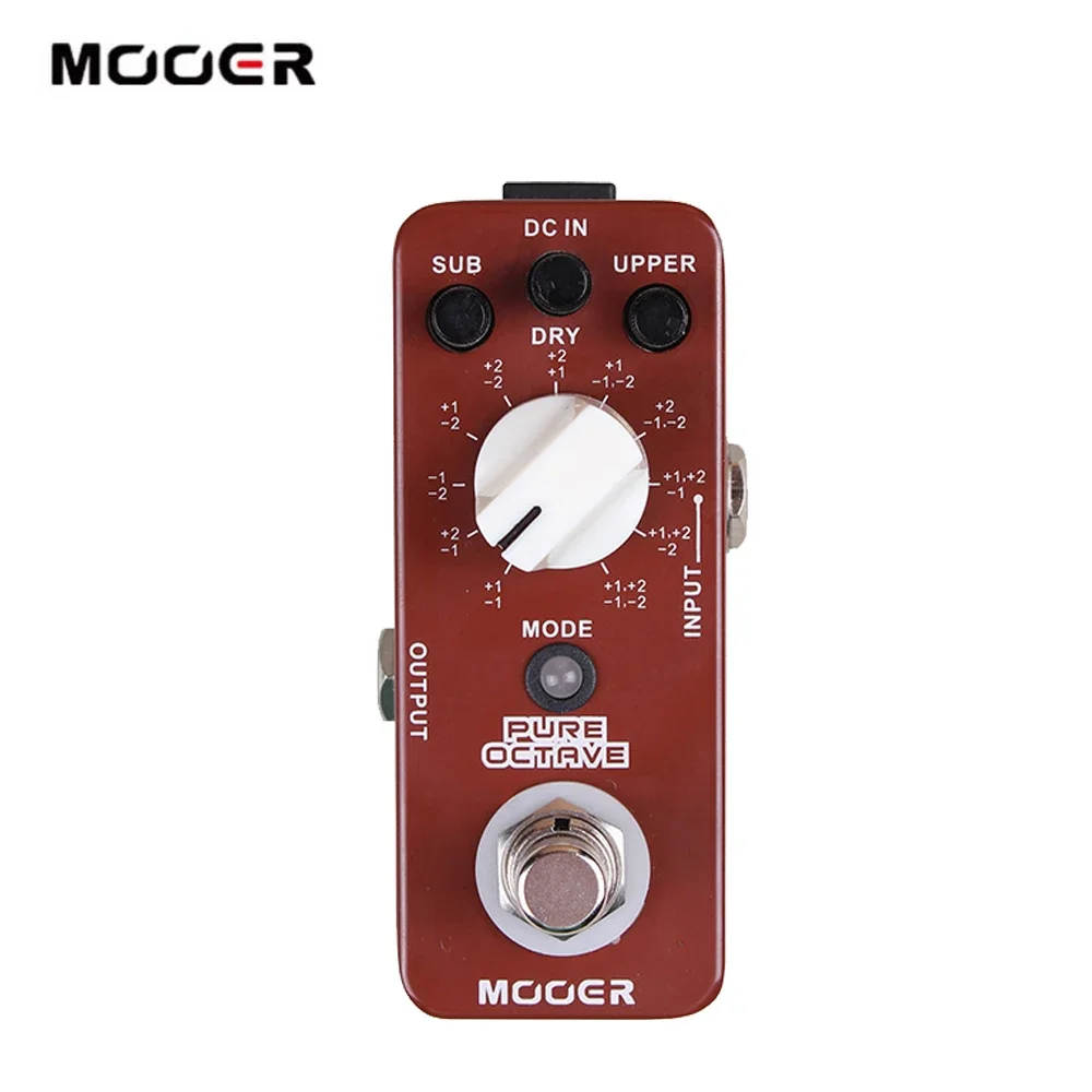 MOOER PURE OCTAVE Guitar Pedal Micro Octave Guitar Effect Pedal 11 Octave Modes True Bypass Full Metal Shell Guitar Accessories