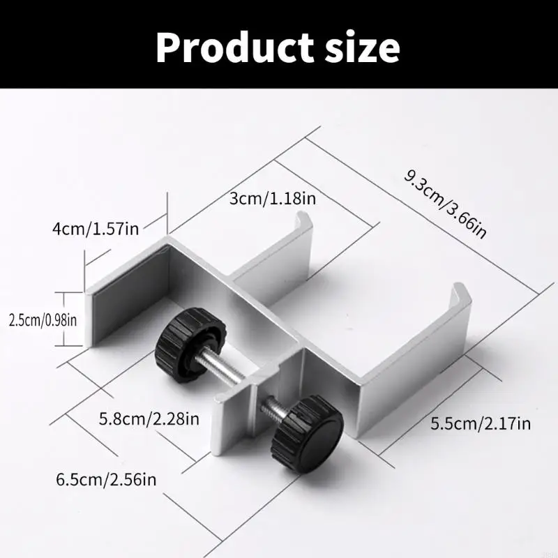 203A Clip portaviti per supporto per supporto per cuffie per cuffie in lega alluminio in alluminio per scrivania