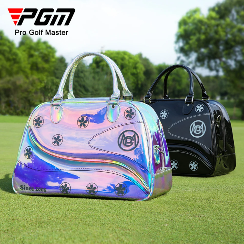 PGM 2022 Golf Ladies Clothing Bag Korean version of the colorful laser light portable travel Handbag YWB042