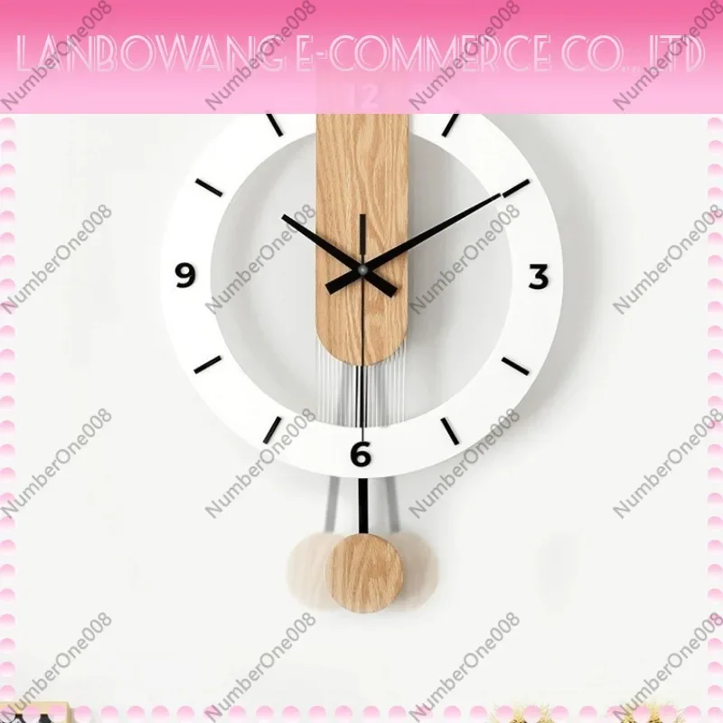 Modern Minimalist Wall Clock Silent Pendulum Clock Creative Art Clock for Living Room Background Wall Decor