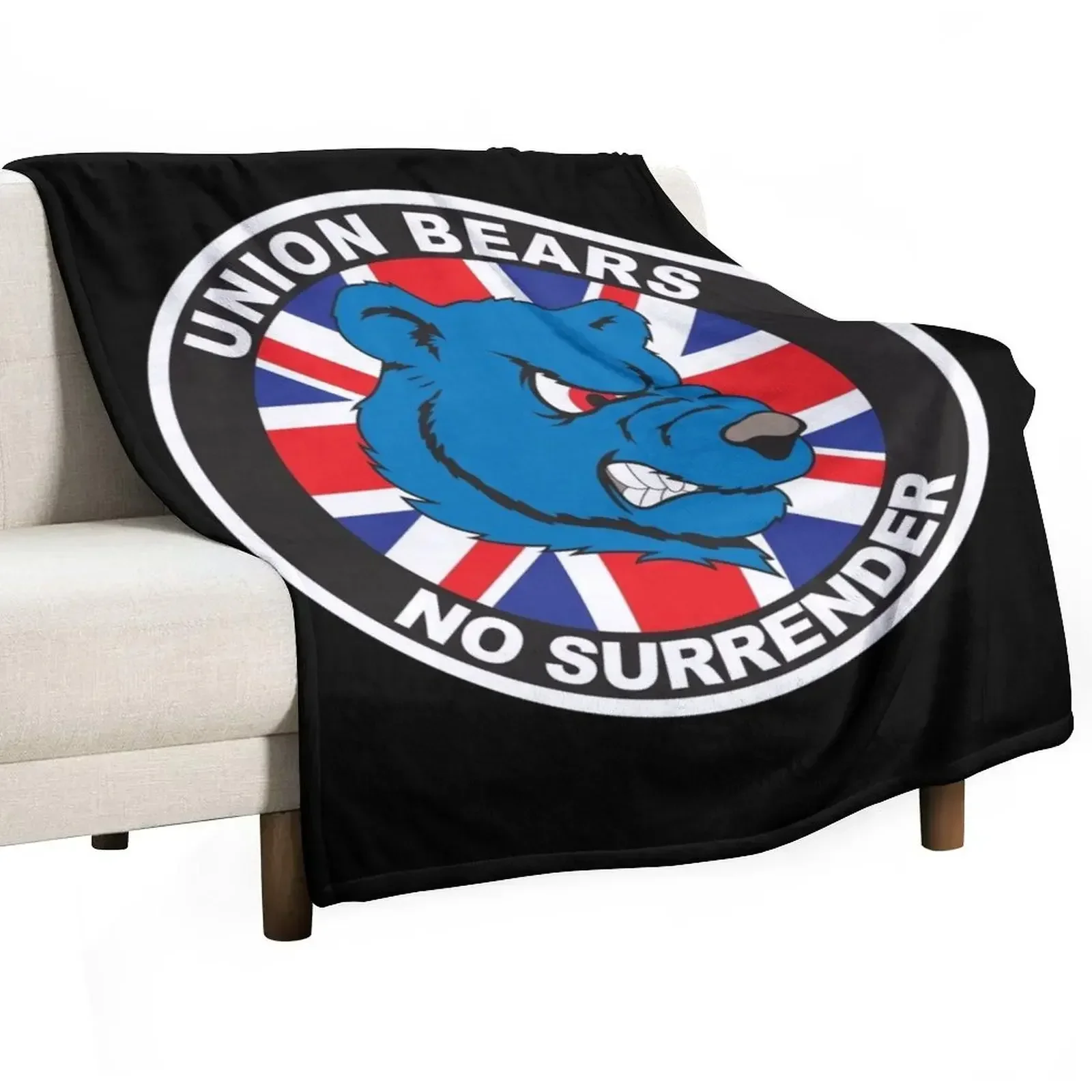 

Union Bears - Ultras Rangers Throw Blanket Luxury Throw Luxury Brand Sofa Throw Plaid Blankets