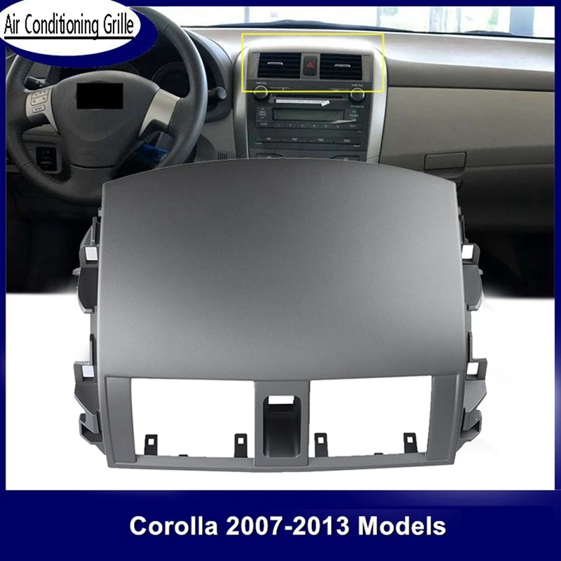 Panel de salida de aire acondicionado para salpicadero de coche, cubierta de rejilla para Toyota Corolla Altis 2008-2013, 4 unidades