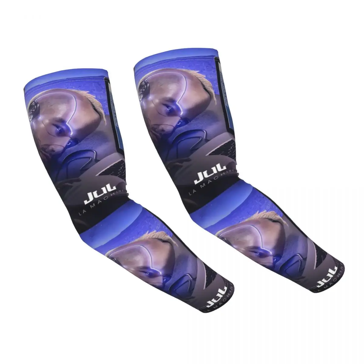 Custom Jul The Machine UV Protection Cooling Arm Sleeves Men Women French Rapper Sports Cycling Tattoo Cover Up