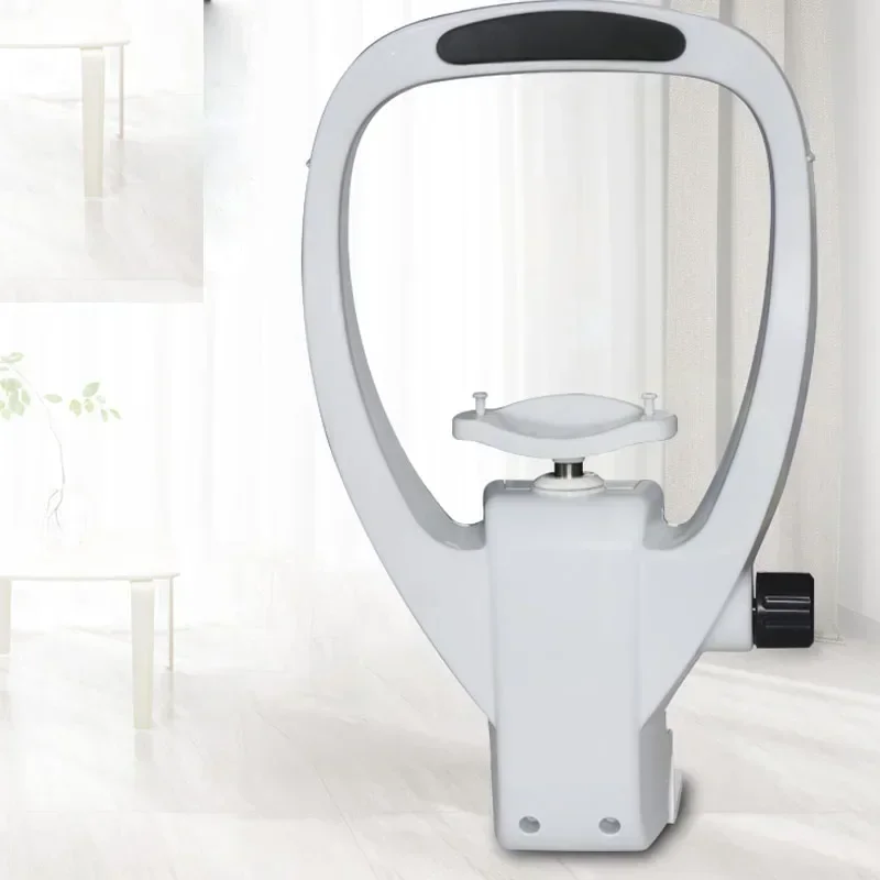 Computerized optometrist accessories: Forehead lifter, vision training bracket, chin rest.