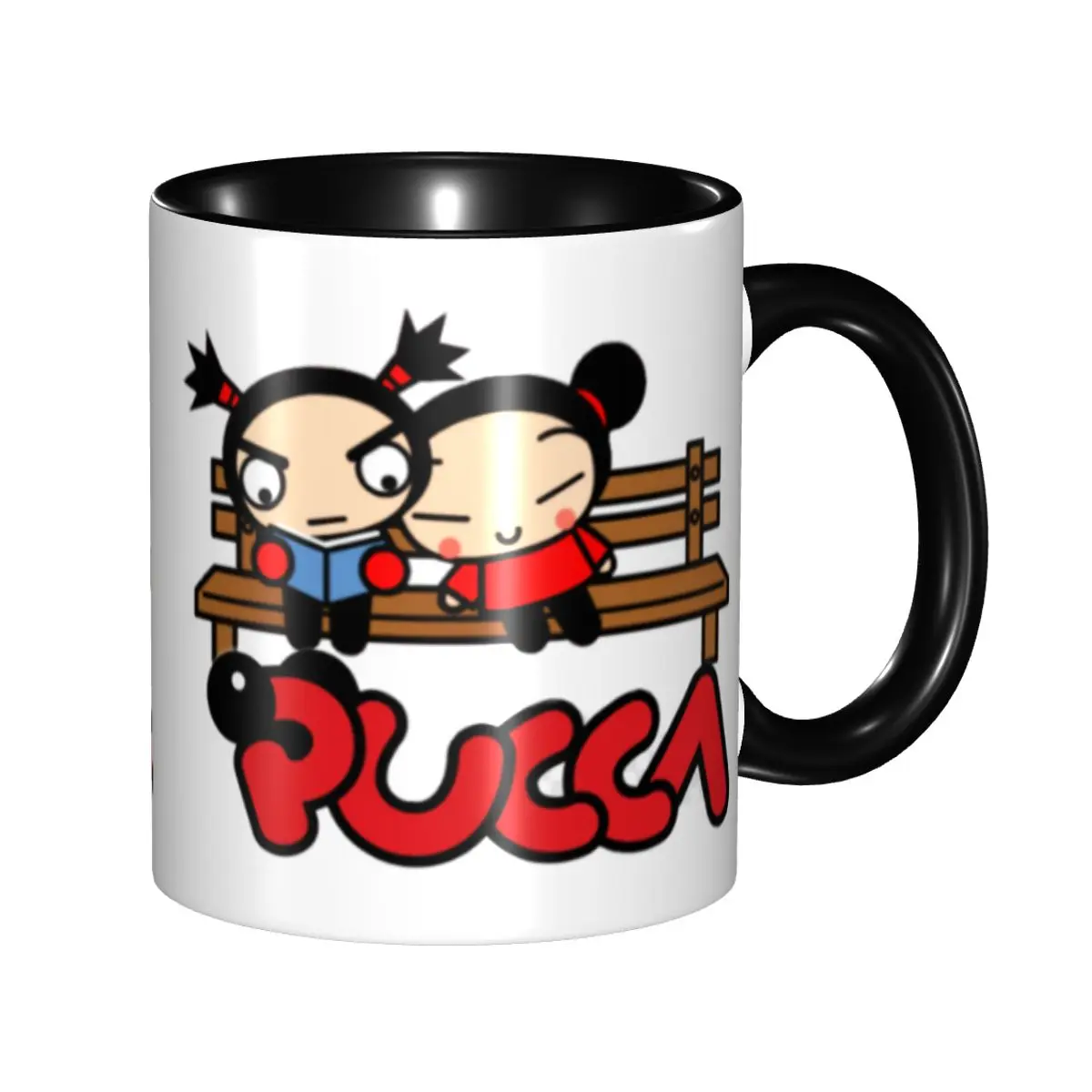 

Animation Anime Pucca And Garu Coffee Mugs DIY Personalized Ceramic Tea Milk Mug