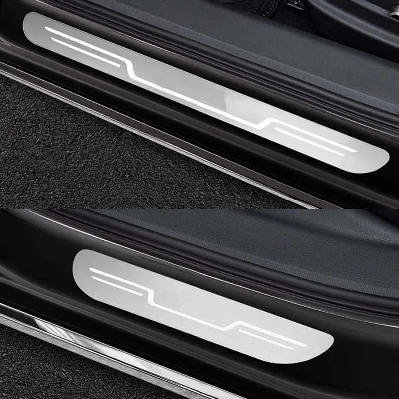 Car Accessories Door Sill Plates For HAVAL H1 H2s H4 H5 H6 H7 M6 F7 Front Rear Threshold Trim Stainless Steel