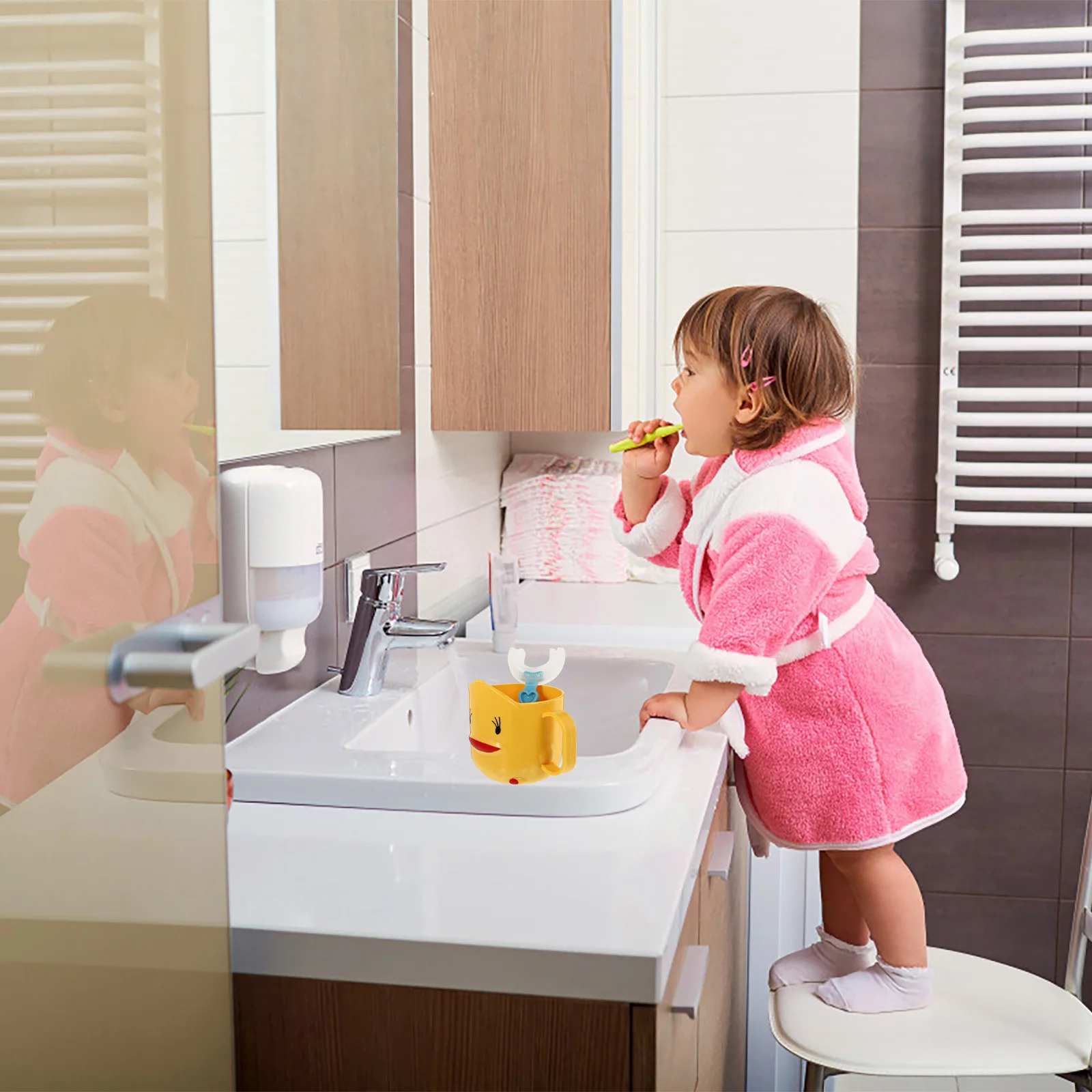 

4Pcs Children U-Shape Toothbrush Manual Handheld Kids Toothbrush Soft Bristles Mouth Care Teeth Cleaning Tool for Babies