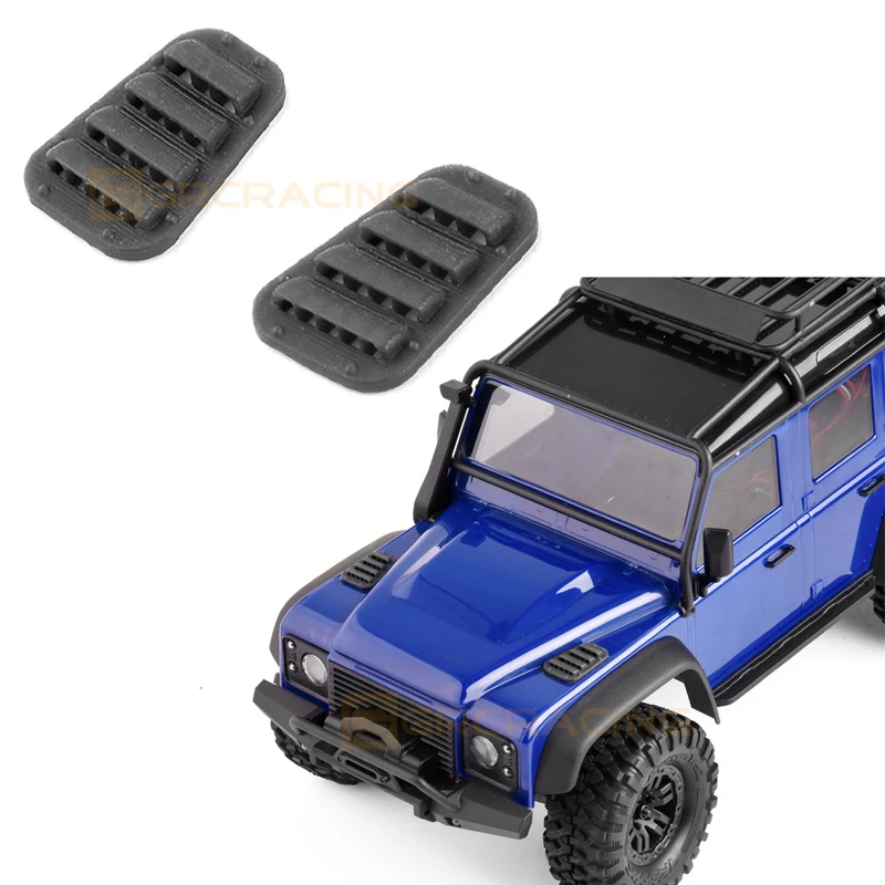 2PCS Hood Intake Grille for 1/18 RC Crawler Traxxas TRX-4M Defender D110 Upgrade Parts