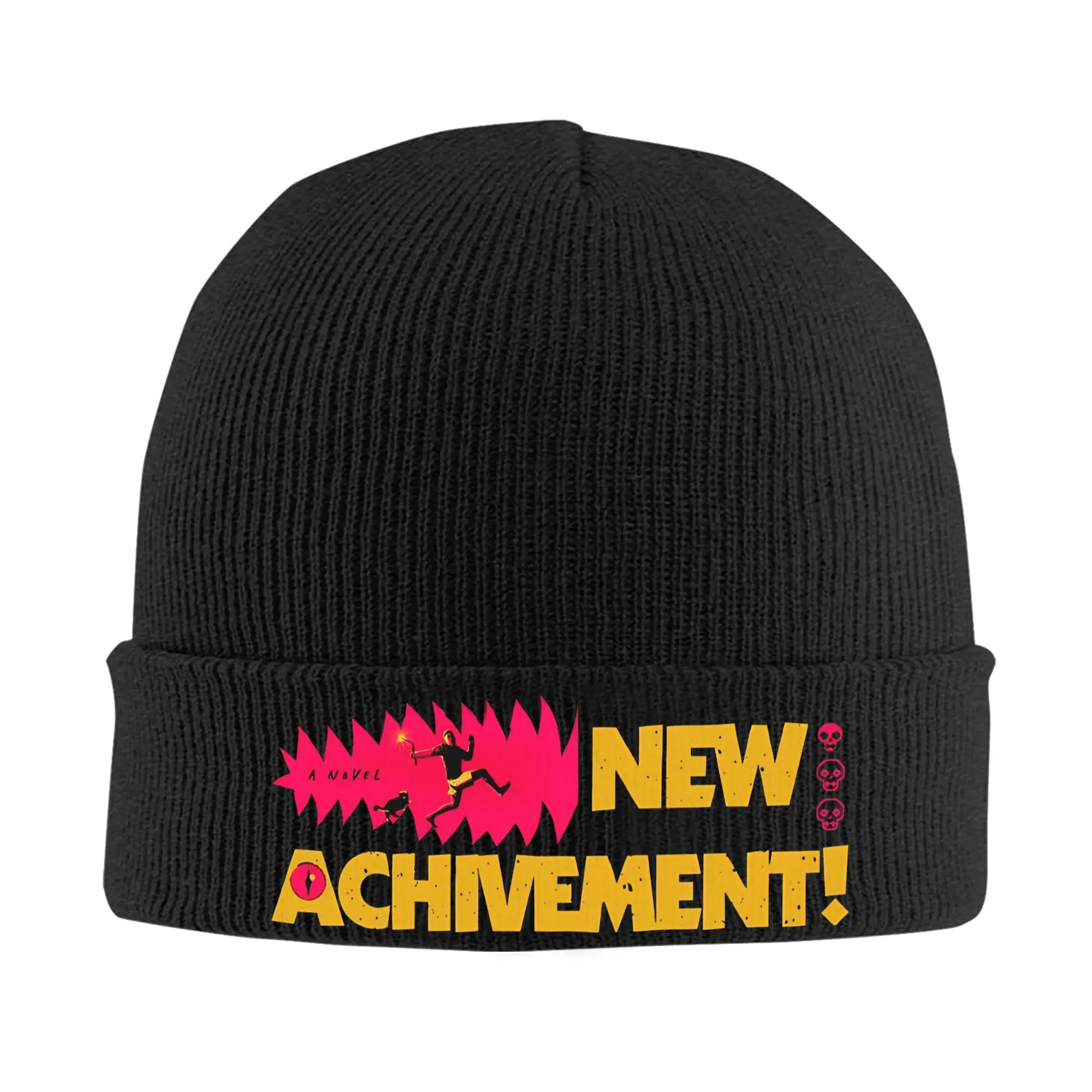 Dungeon Crawler Carl New Achievement Knitting Hat  Trendy Caps Men Women Outdoor Beanie Hats Spring Custom Elastic Bonnet Hats